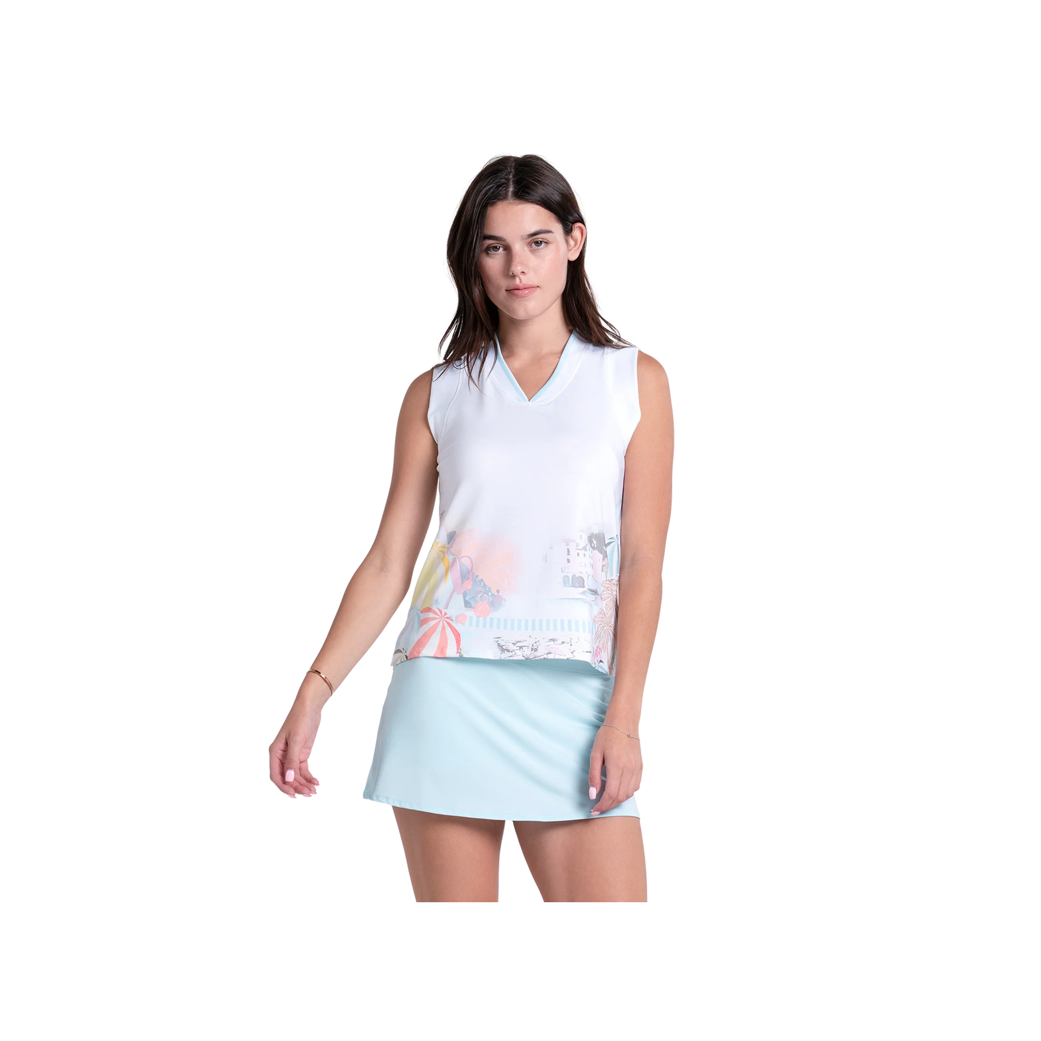 Blusa Lucky in Love Breeze Club V-neck Tank