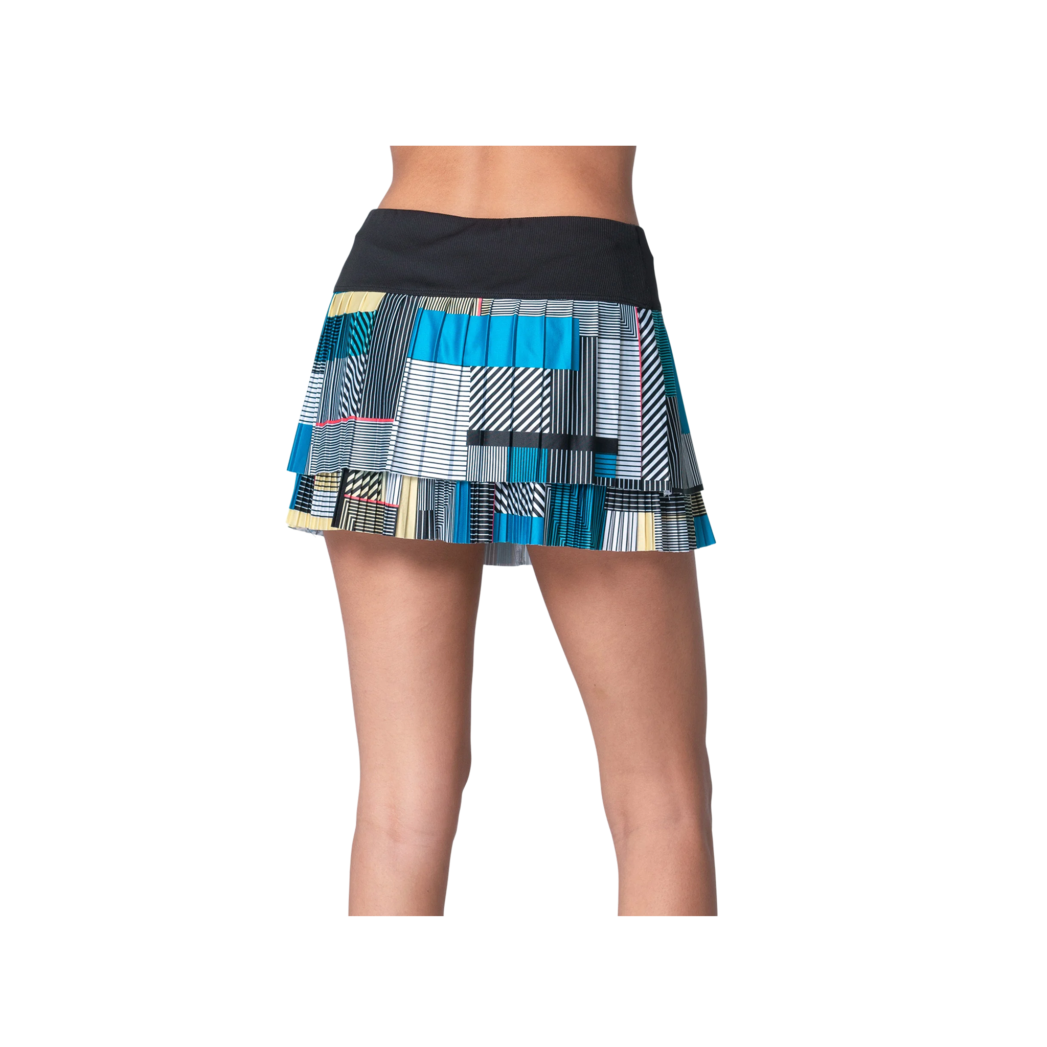 Falda Lucky in Love Stripe It Up Pleated Skirt