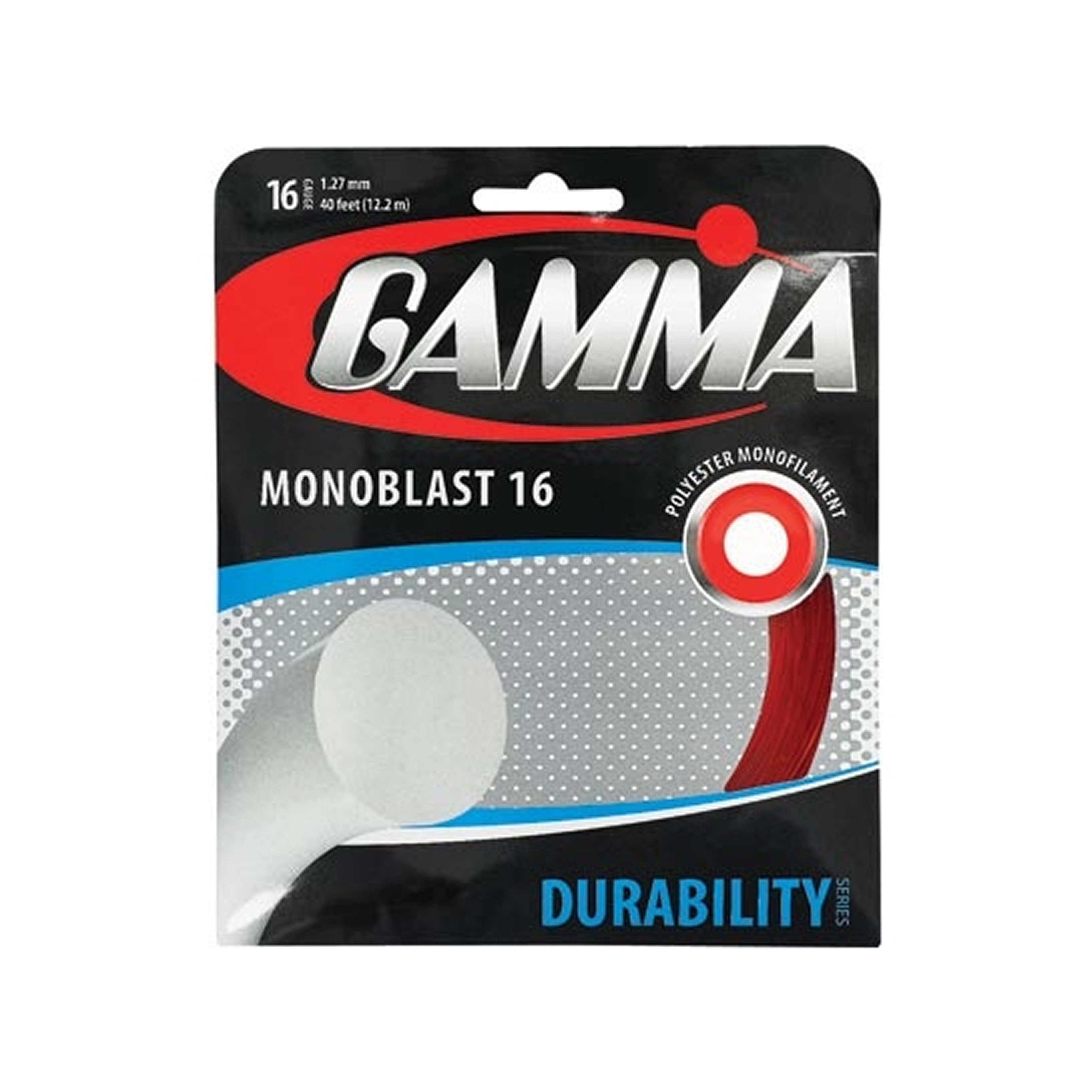 Gamma Monoblast 16 Tennis String Red 12.2m