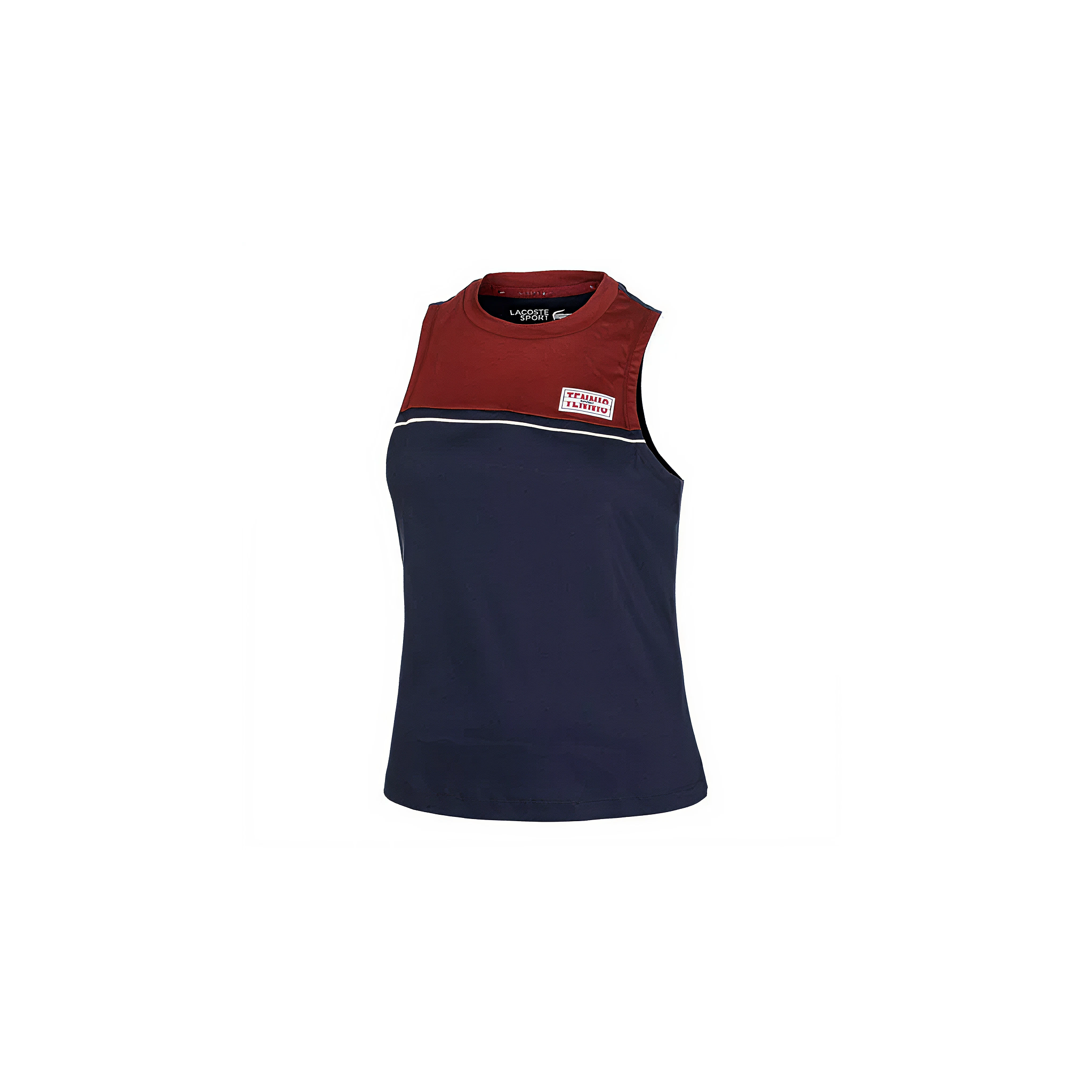 Blusa Lacoste de agodón elástico de contraste para deporte