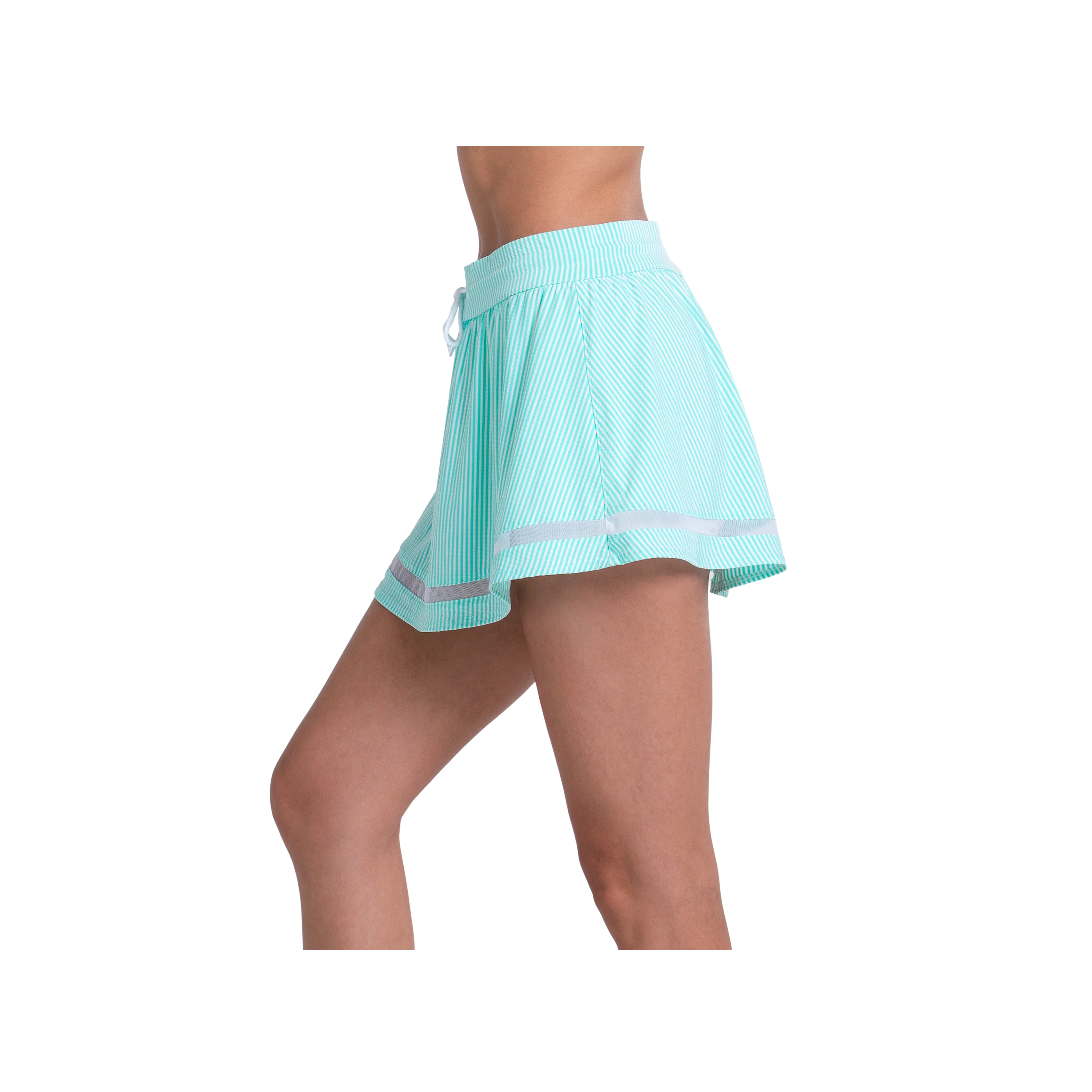 Falda Lucky in Love High Waist Seersucker Skirt