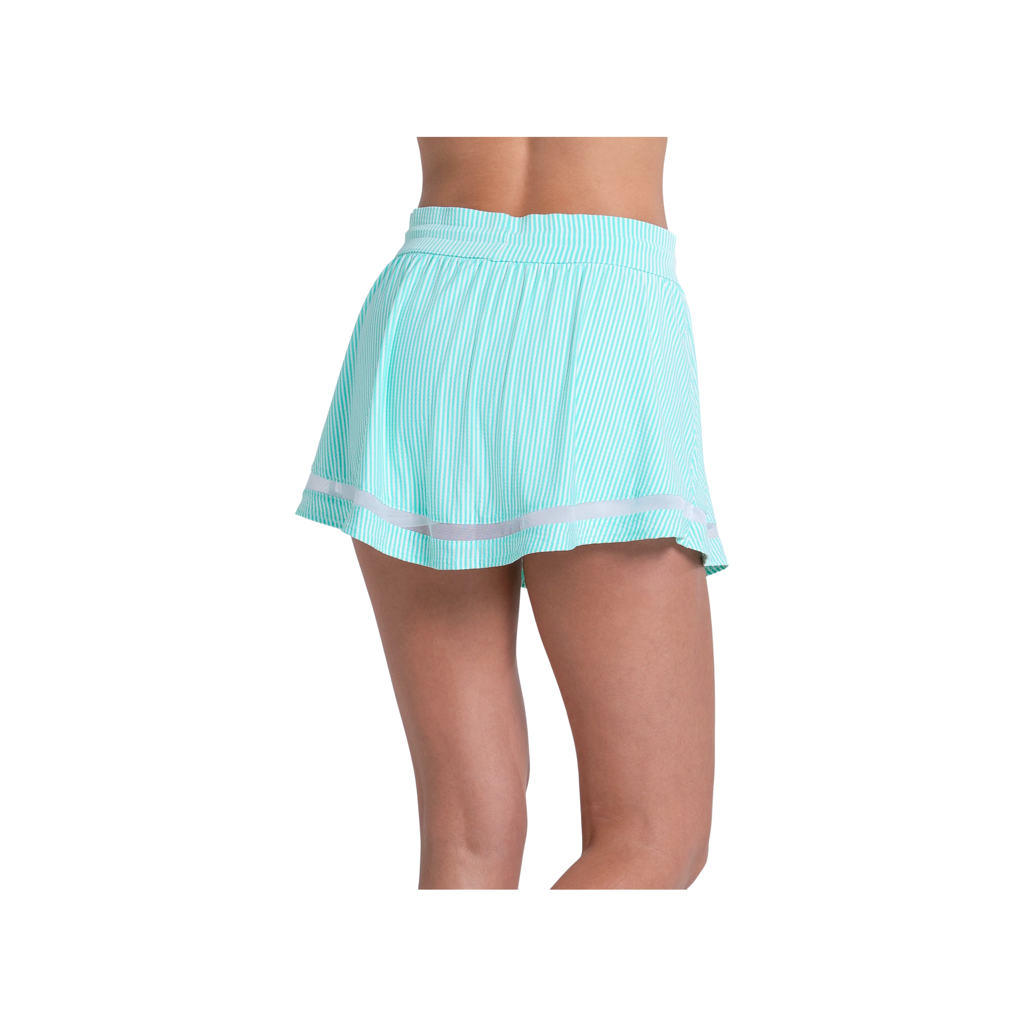 Falda Lucky in Love High Waist Seersucker Skirt