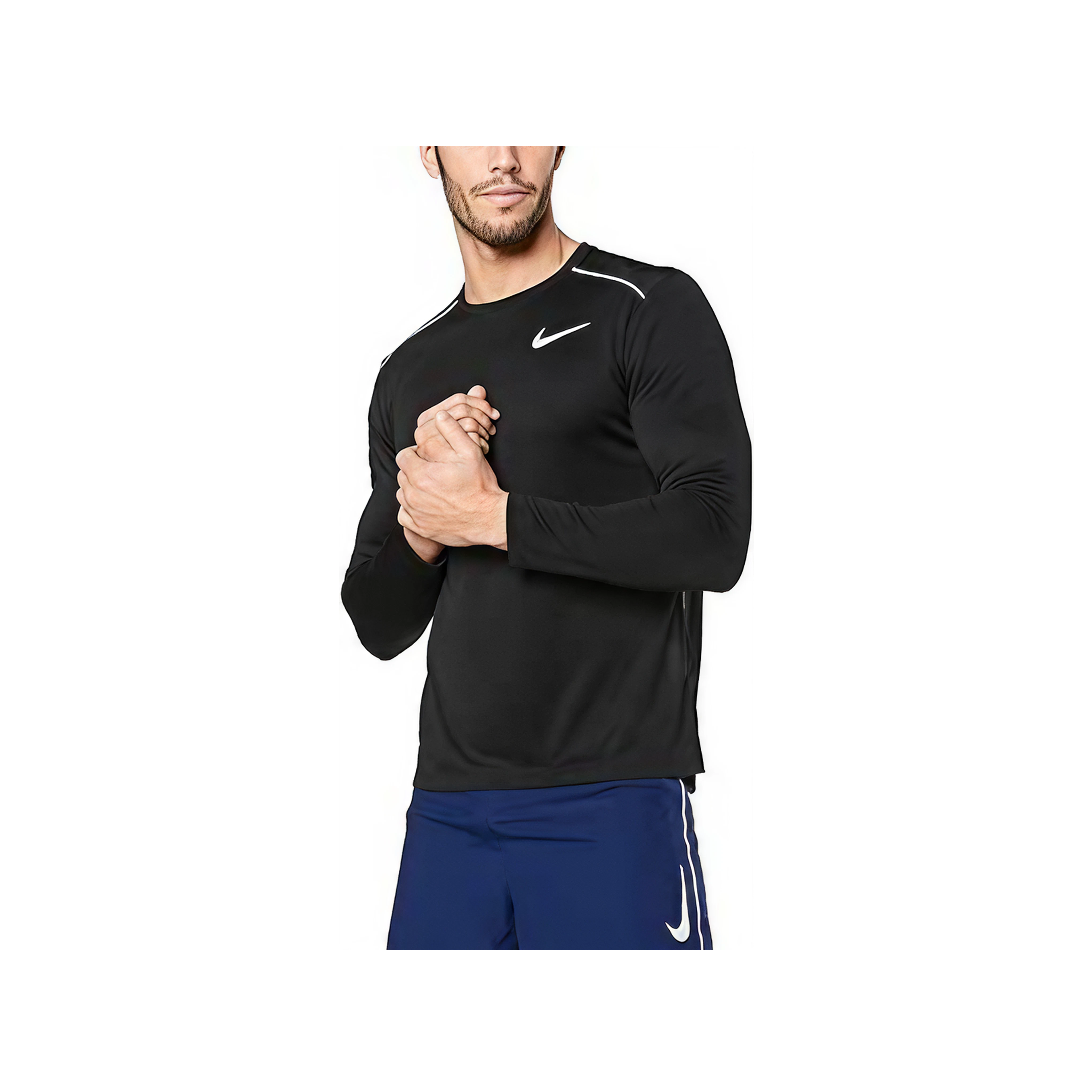 Playera Nike Dri-FIT Miler Manga Larga