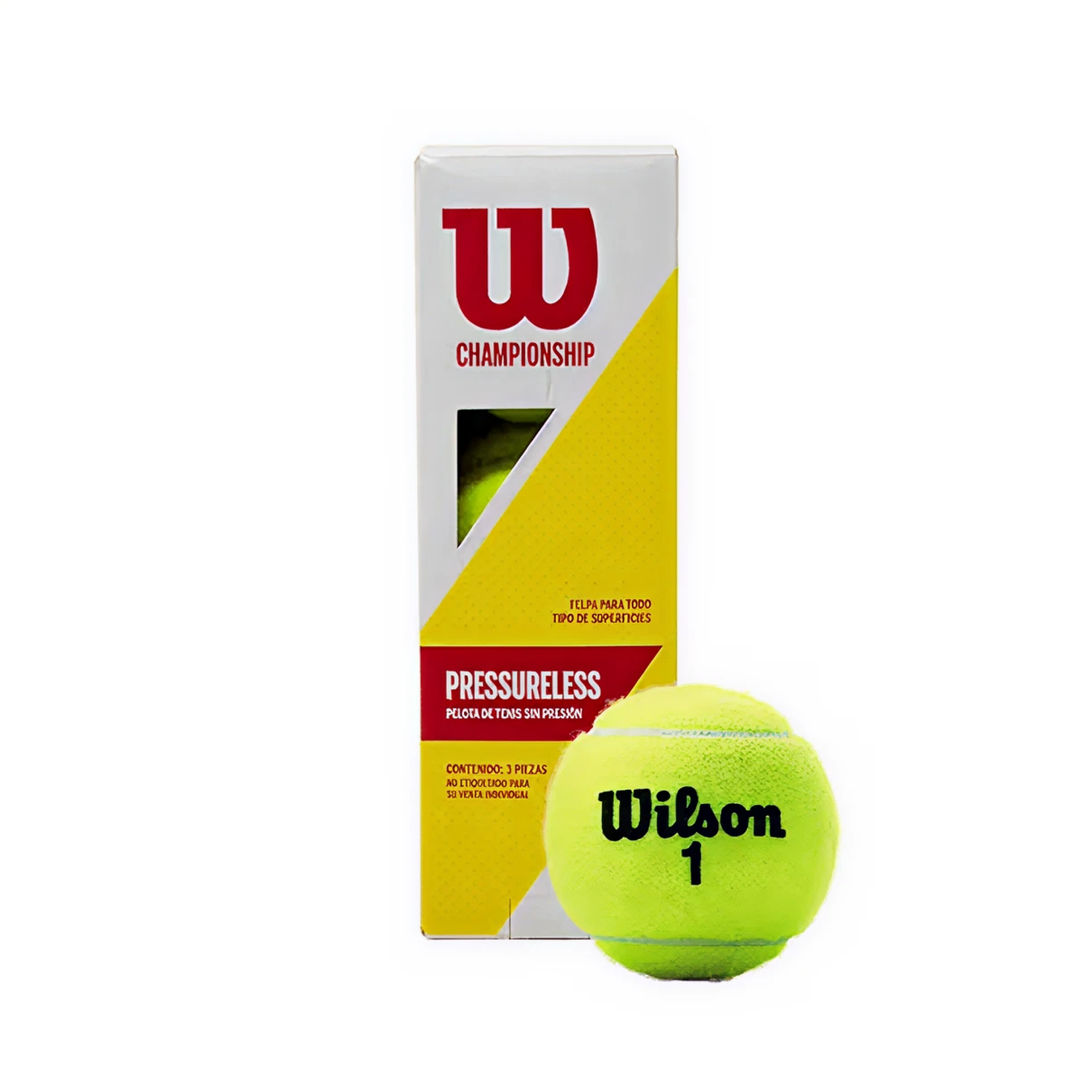 Pelota De Tenis Championship Wilson Sin Presion