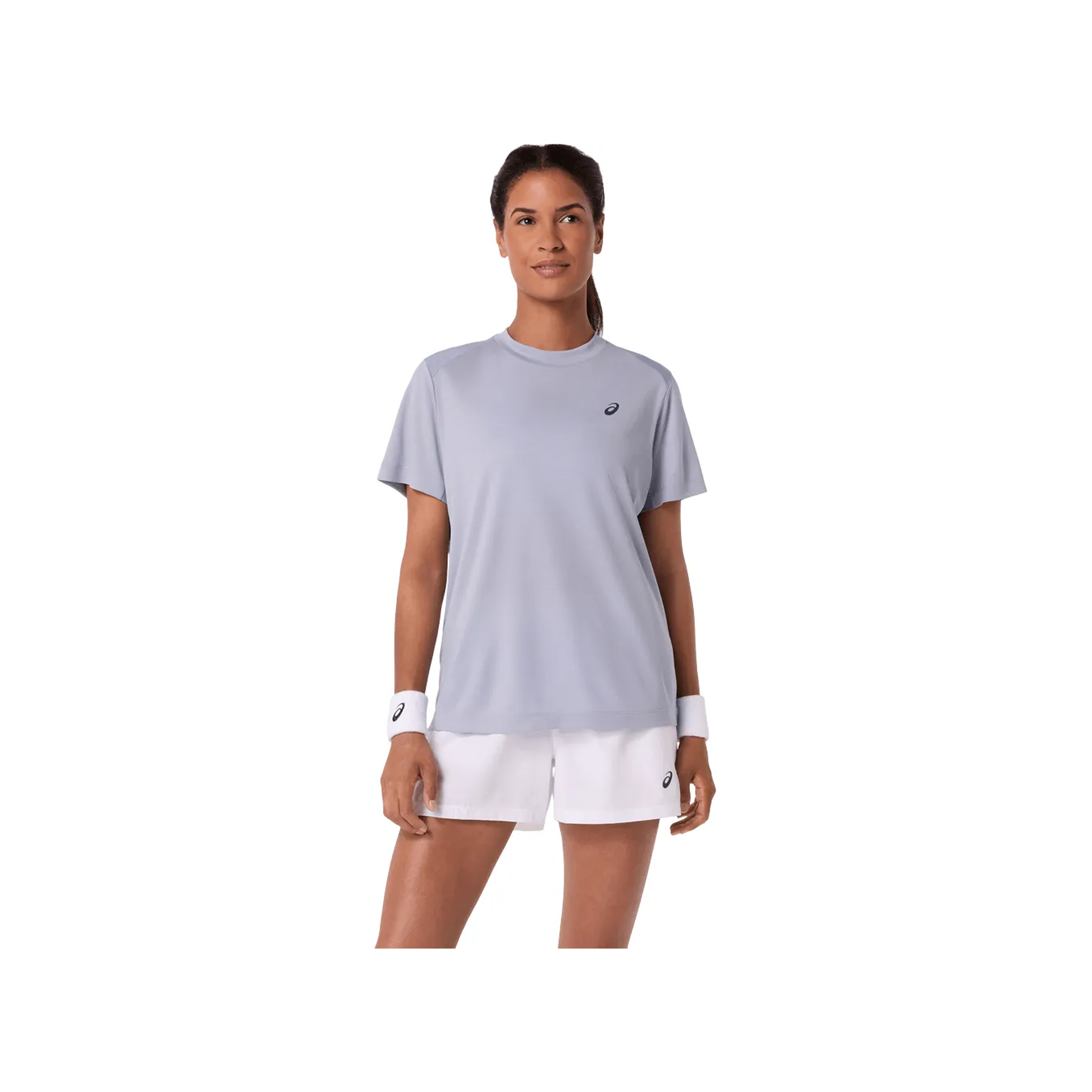 Playera Asics Court SS Top Azul Gris
