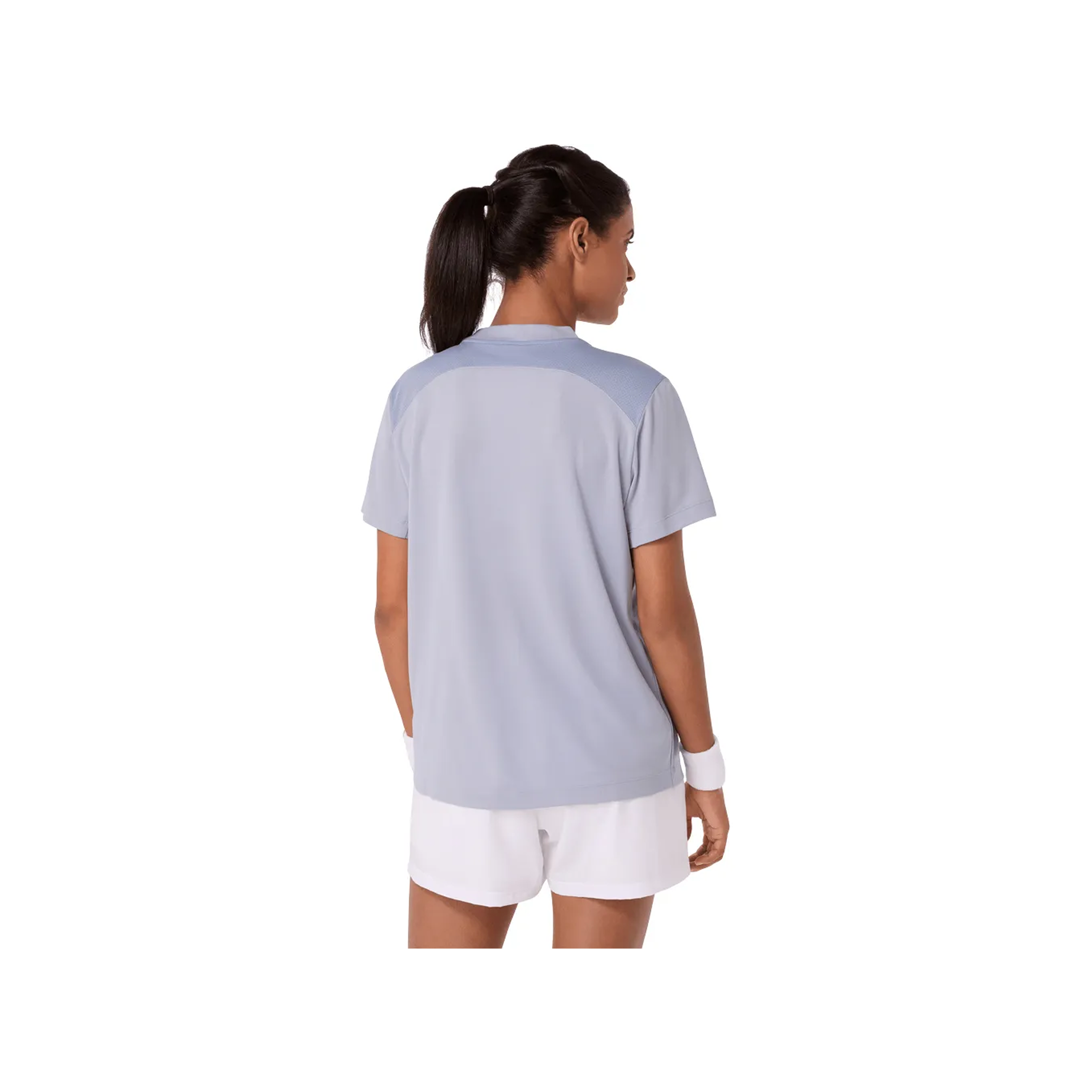 Playera Asics Court SS Top Azul Gris