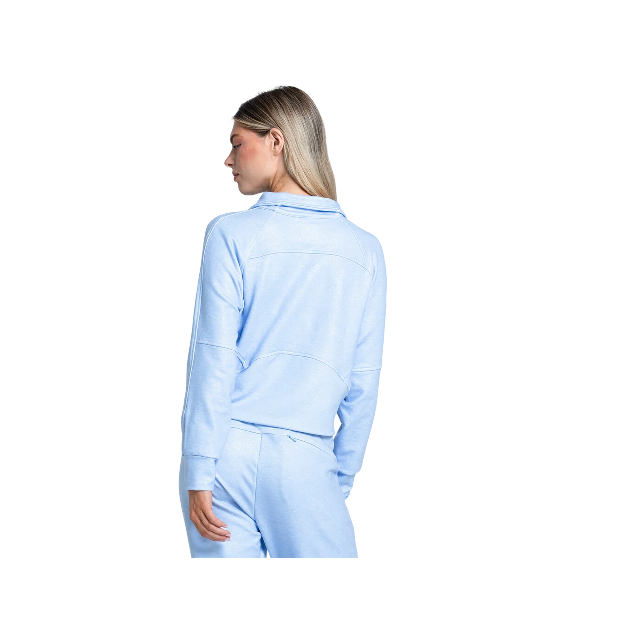Sudadera Lucky in Love Renew Heather Zip Long Sleeve Powder