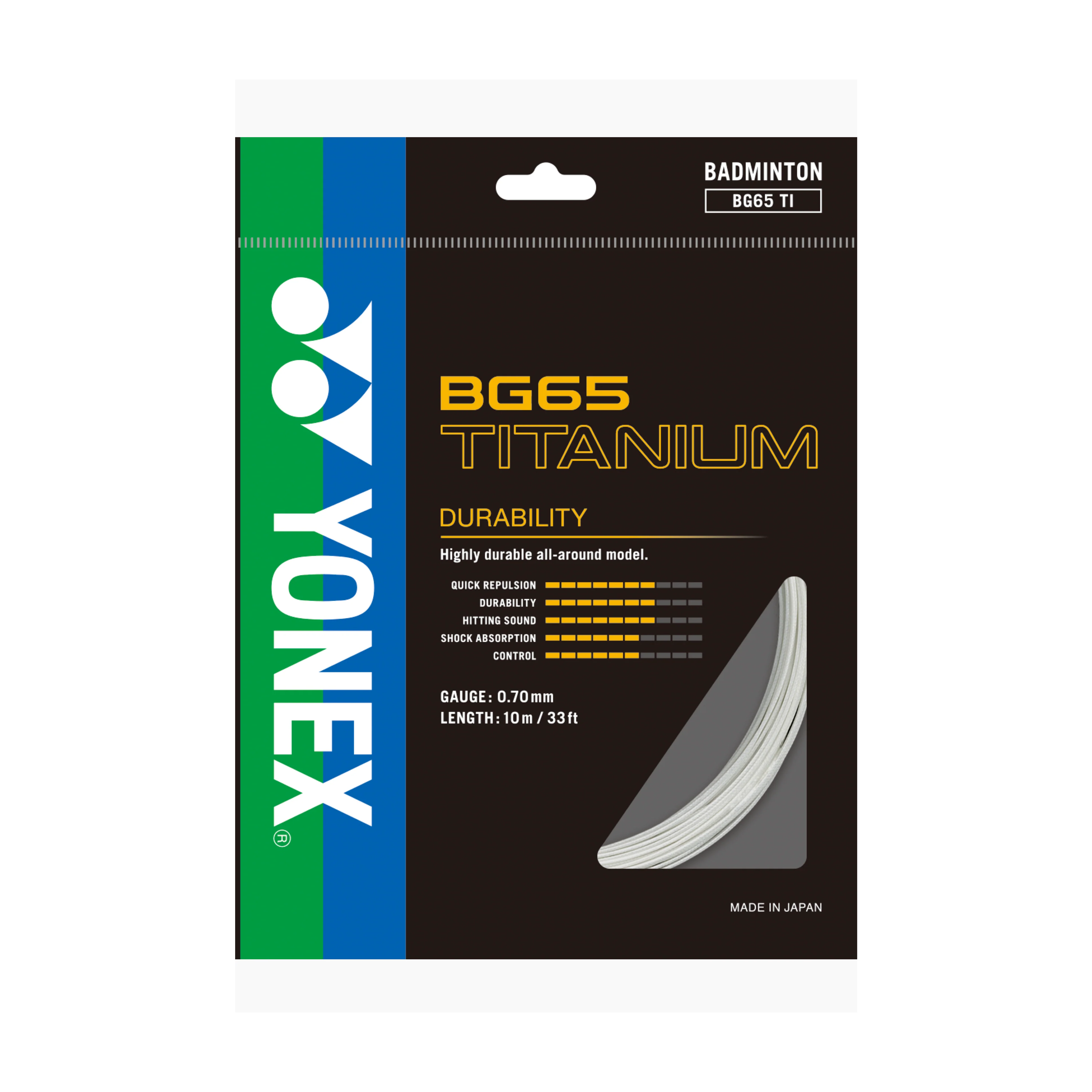 Yonex BG65 Micron 65 Badminton String White